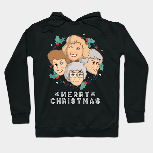 Christmas golden girls Hoodie by iniandre